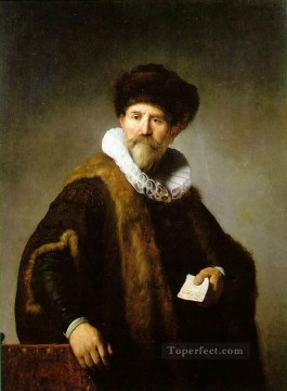 Retrato de Nicolaes Ruts Rembrandt Pinturas al óleo